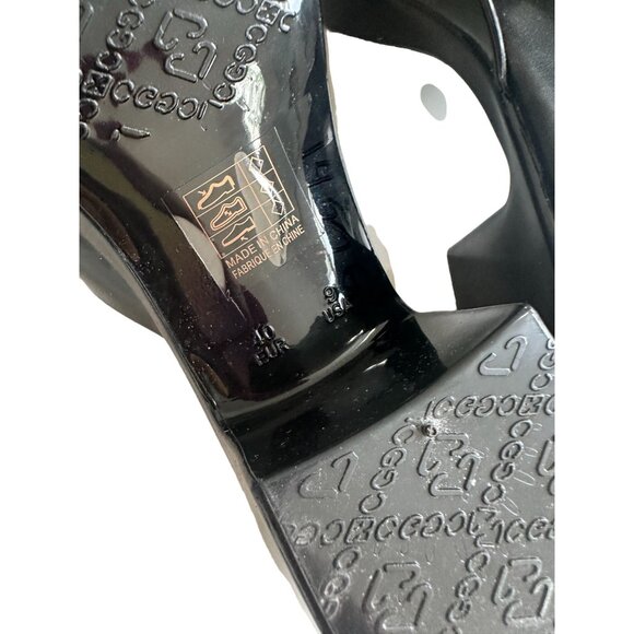 JEFFREY CAMPBELL Black Platform Slide Sandals Size 9 - Picture 7 of 8